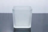 Square Frosted Glass Tea Light Candle Holder - 5cm cube - Wedding Party Table Decor Xmas Homeware