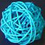 Turquoise Purist Blue Rattan Ball Decorative Party Wedding LED Lights Decor - 10 metre long with 100 bulb/balls Xmas decorations