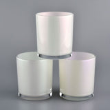 Pure White Glass Holder for Votive or Tea Light Candles - Wedding Table Decor