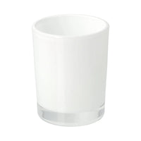 Pure White Glass Holder for Votive or Tea Light Candles - Wedding Table Decor