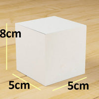 White 8*5*5cm Cube Gift Box - Wedding Anniversary Christening Favor Retail Chocolate Sweet