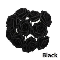 Black roses table decoration or centrepiece - 5 Metre Long battery powered string fairy lights