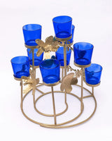 Navy Dark Blue Shot Glass Tealight Votive  Candle Holder - 6.5cm High - Party Decoration Homeware