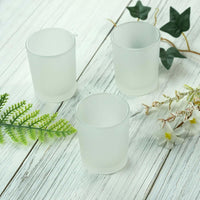 Frosted Glass Tealight Votive Candle Holder - 6.5cm Tall - Wedding Party Decor Bomboniere Craft