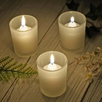 Frosted Glass Tealight Votive Candle Holder - 6.5cm Tall - Wedding Party Decor Bomboniere Craft