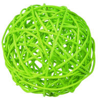 Green Natural Cane Wicker Rattan Ball Style -2m Long Battery Powered fairy lights xmas party event table centrepiece decor