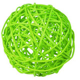 Green Natural Cane Wicker Rattan Ball Style -2m Long Battery Powered fairy lights xmas party event table centrepiece decor