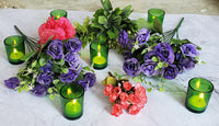 Deep Green Shot Glass Tealight Votive  Candle Holder - 6.5cm High - Party Decoration Homeware