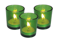 Deep Green Shot Glass Tealight Votive  Candle Holder - 6.5cm High - Party Decoration Homeware