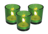 Deep Green Shot Glass Tealight Votive  Candle Holder - 6.5cm High - Party Decoration Homeware