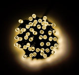 5 Metre 50 Bulb Battery LED Lights - Plain String no decorations - Warm White Bulb