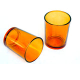 Orange Shot Glass Tealight Votive  Candle Holder - 6.5cm High - Party Decoration Homeware