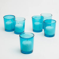 Turquoise Aqua Shot Glass Tealight Votive  Candle Holder - 6.5cm High - Party Decoration Homeware