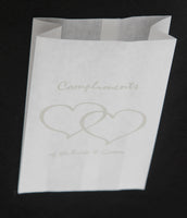 50 Pack White Cake Bag Birthday Wedding Party Christening Lolly Cake Bags - Free Post