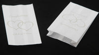 50 Pack White Cake Bag Birthday Wedding Party Christening Lolly Cake Bags - Free Post