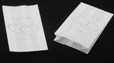 50 Pack White Cake Bag Birthday Wedding Party Christening Lolly Cake Bags - Free Post