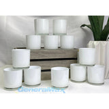 Pure White Glass Holder for Votive or Tea Light Candles - Wedding Table Decor