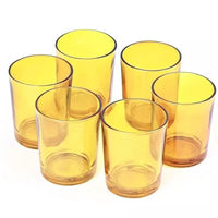 Yellow Shot Glass Tealight Votive Candle Holder - 6.5cm High - Party Decoration Homeware