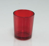 Ruby Red Shot Glass Tealight Votive  Candle Holder - Small 6.5cm