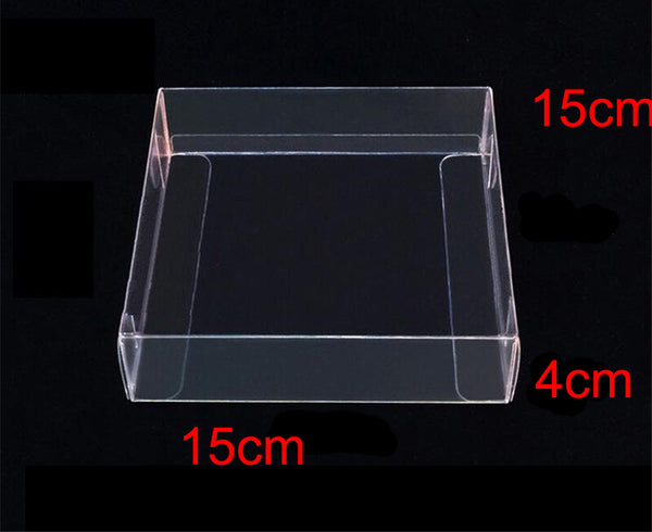 Square PVC Presentation Gift Box - 15x15x4cm deep - Clear Box - Retail Product Show case