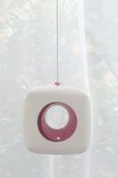Hanging Candle Holder- Cube - Outdoor/Indoor -Deep  Pink