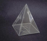 Clear Plastic Small Pyramid Triangle Box - Wedding Table Guest Bomboniere