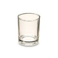 Clear Shot Glass Tea Light Votive Candle Holder - 6.5cm