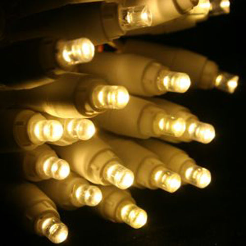 Battery LED Lights - Plain String no decorations - Warm White Bulb