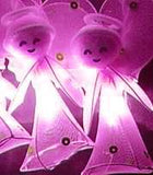 Deep Pink Fairy Angels - fairy lights