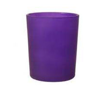 Purple Violet Glass Holder for Votive or TeaLight Candle - Party Table