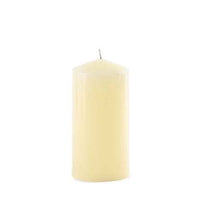 Ivory Wax 8cm high Pillar Candleabra Candle - 15 hour+ burn time