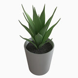 3 Artificial Flower Pot Plants - Summer Succulents in a 6cm White Pot - Gift or home decoration