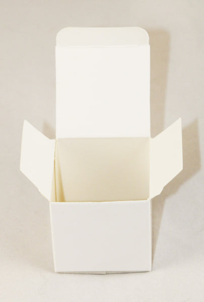 White 5cm Cube Gift Box - Wedding Anniversary Christening Favor