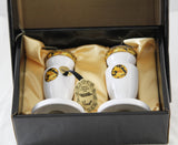 Milano Collection 2 piece Boxed candelabra gift set Limoges Marrakesh Porcelain