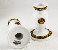 Milano Collection 2 piece Boxed candelabra gift set Limoges Marrakesh Porcelain