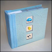 Boy Blue - 100 Slip-in-Pocket Photo Album Baby Shower Gift
