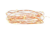 10 metre long fairy light string with MICRO SMALL warm white 100 bulbs - battery powered