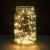 Micro LED lights warm white bulbs - battery powered table centrepiece fairy lights - Medium