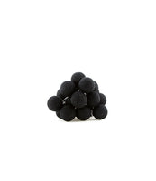 All Black Noir Cotton Ball 5cm Ball - 3 Metre Battery Powered -  fairy party room lights decor