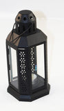 21cm Black Metal Lantern - Outdoor Decor - Wedding Party