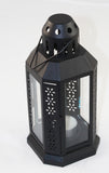 21cm Black Metal Lantern - Outdoor Decor - Wedding Party