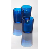 Blue Shot Glass Tealight Votive  Candle Holder - Small 6.5cm