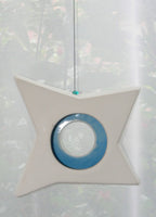 Hanging Candle Holder- Star - Outdoor/Indoor - Blue
