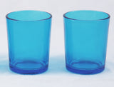 Rainbow 6 Shot Glass Tealight Holder Pack - Mardis Gras Wedding Event