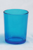 Turquoise Aqua Shot Glass Tealight Votive  Candle Holder - Small 6.5cm