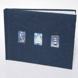 Navy Blue - Boating Themed - Photo Album - Dry Mount - Yacht Light House and Anchor