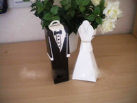 Kate Aspen Bride and Groom Bomboniere Favor Wedding Gift  Box & Name Card Holder