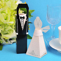 Kate Aspen Bride and Groom Bomboniere Favor Wedding Gift  Box & Name Card Holder