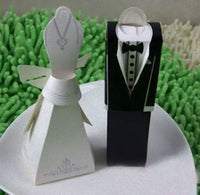 Kate Aspen Bride and Groom Bomboniere Favor Wedding Gift  Box & Name Card Holder