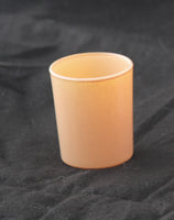 Champagne Peach Glass Jar Holder for Votive or Tea Light Candle - Wedding Event Decor
